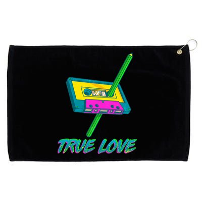 Retro True Love Grommeted Golf Towel