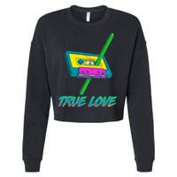 Retro True Love Cropped Pullover Crew