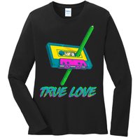 Retro True Love Ladies Long Sleeve Shirt