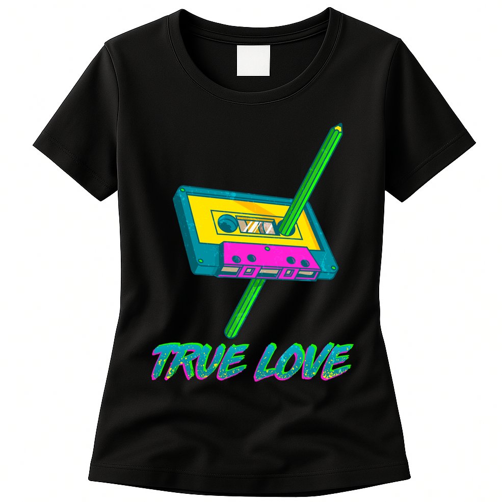 Retro True Love Womens T-Shirt