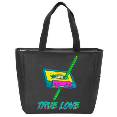 Retro True Love Zip Tote Bag