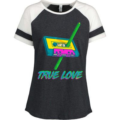 Retro True Love Enza Ladies Jersey Colorblock Tee