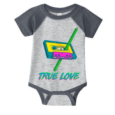 Retro True Love Infant Baby Jersey Bodysuit