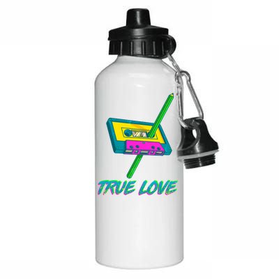 Retro True Love Aluminum Water Bottle