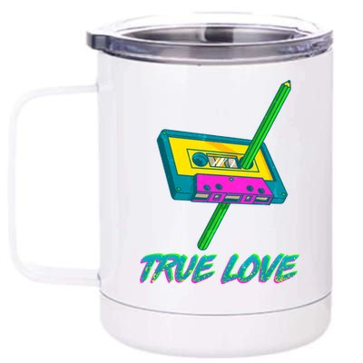 Retro True Love 12 oz Stainless Steel Tumbler Cup