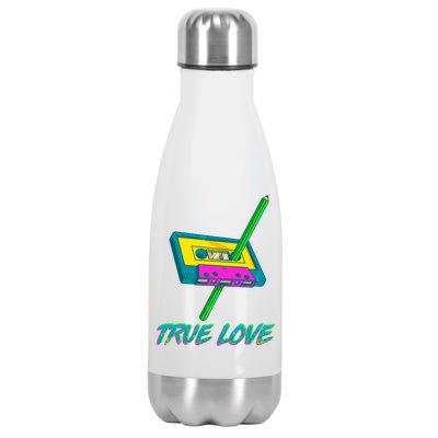 Retro True Love Stainless Steel Insulated Water Bottle