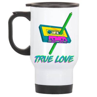 Retro True Love Stainless Steel Travel Mug