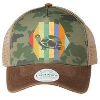 Retro Turtle Silhouette  Legacy Tie Dye Trucker Hat