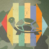 Retro Turtle Silhouette  Legacy Tie Dye Trucker Hat