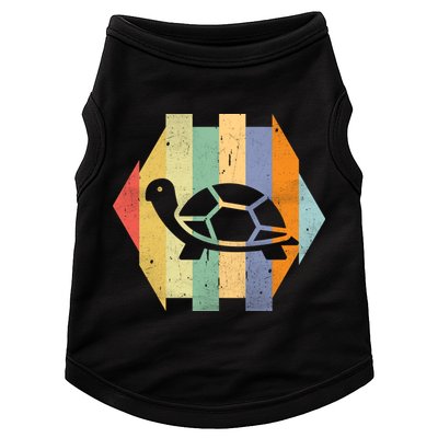 Retro Turtle Silhouette  Doggie Tank
