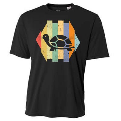 Retro Turtle Silhouette  Cooling Performance Crew T-Shirt