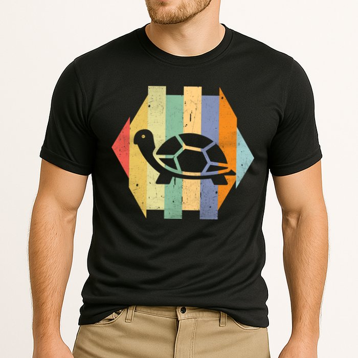 Retro Turtle Silhouette  Performance Shirt