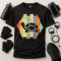 Retro Turtle Silhouette  Performance Shirt