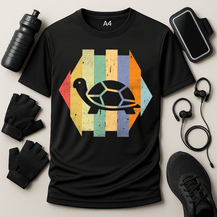Retro Turtle Silhouette  Performance Shirt