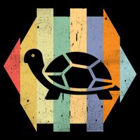 Retro Turtle Silhouette  Performance Shirt