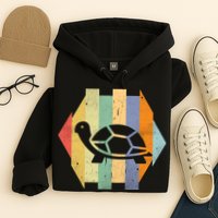 Retro Turtle Silhouette  Hoodie