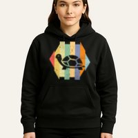 Retro Turtle Silhouette  Hoodie