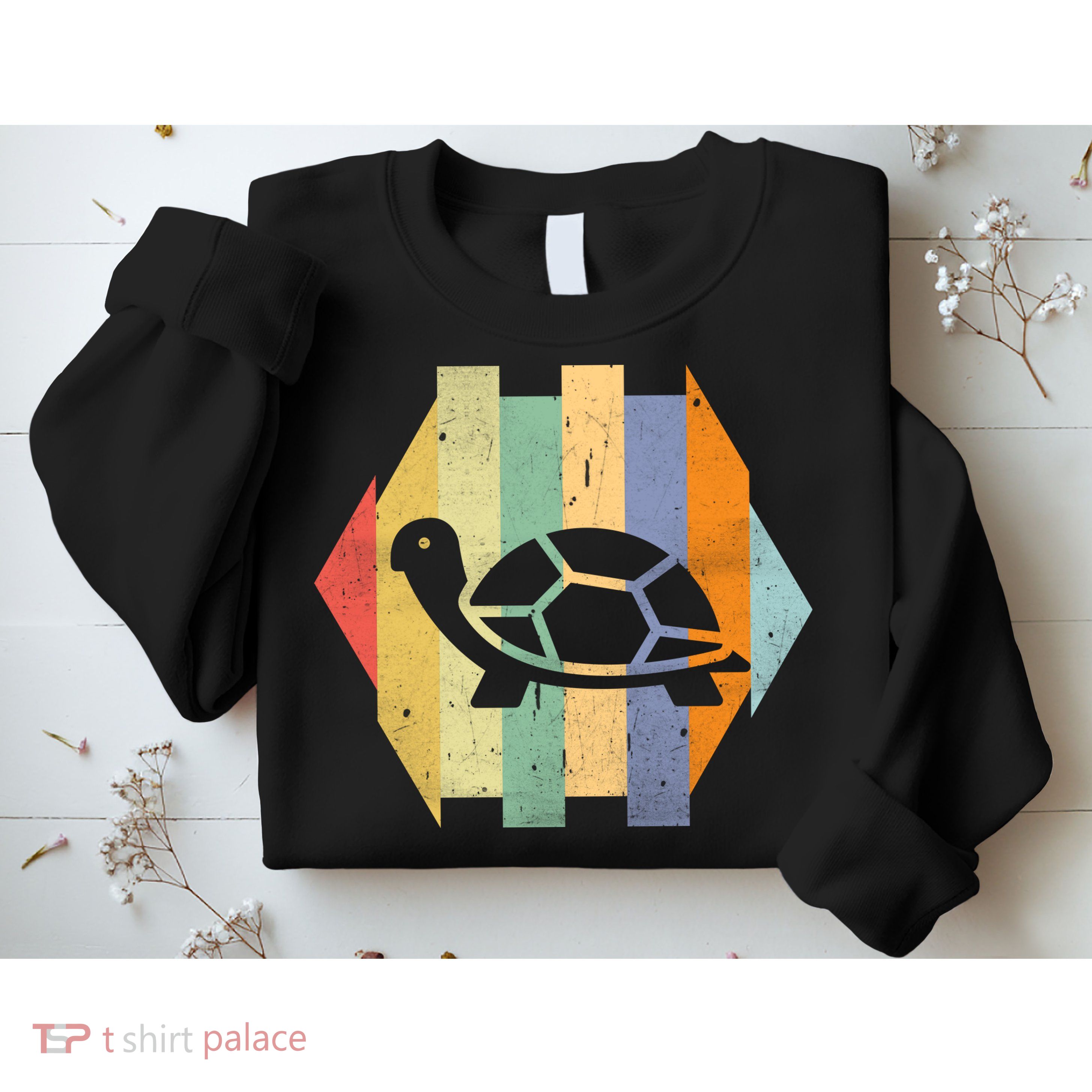 Retro Turtle Silhouette  Sweatshirt