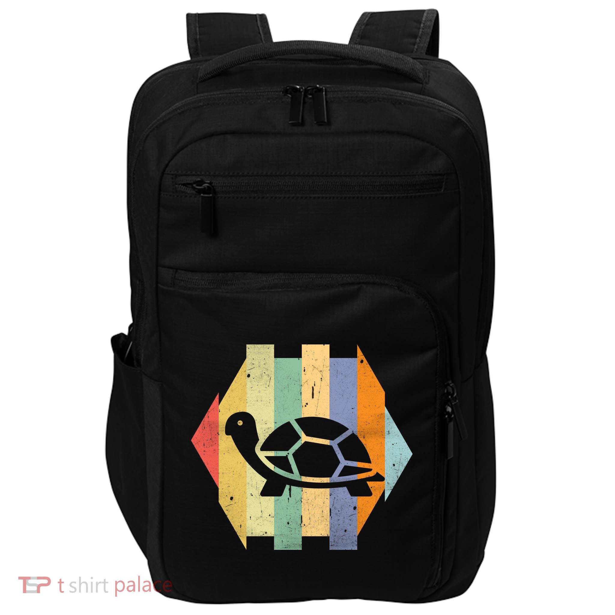 Retro Turtle Silhouette  Impact Tech Backpack