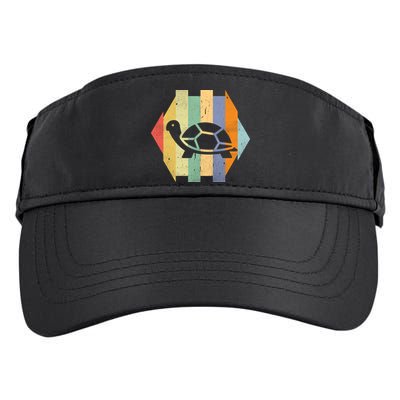 Retro Turtle Silhouette  Adult Drive Performance Visor