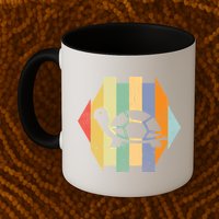 Retro Turtle Silhouette  Mug