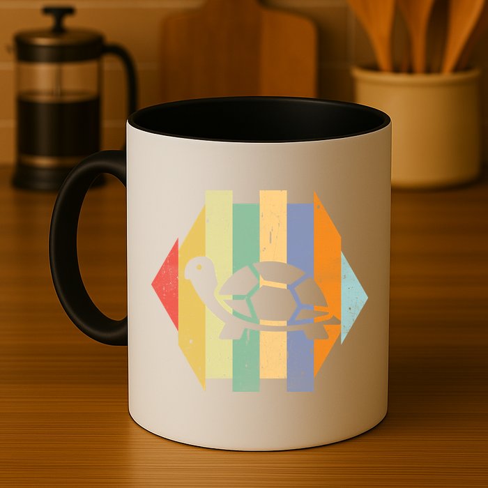 Retro Turtle Silhouette  Mug