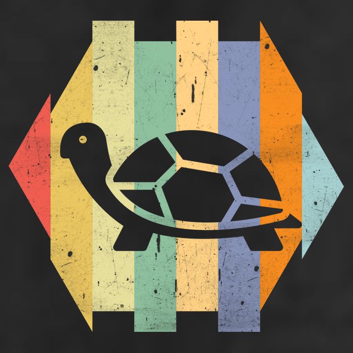 Retro Turtle Silhouette  15oz Campfire Ceramic Mug