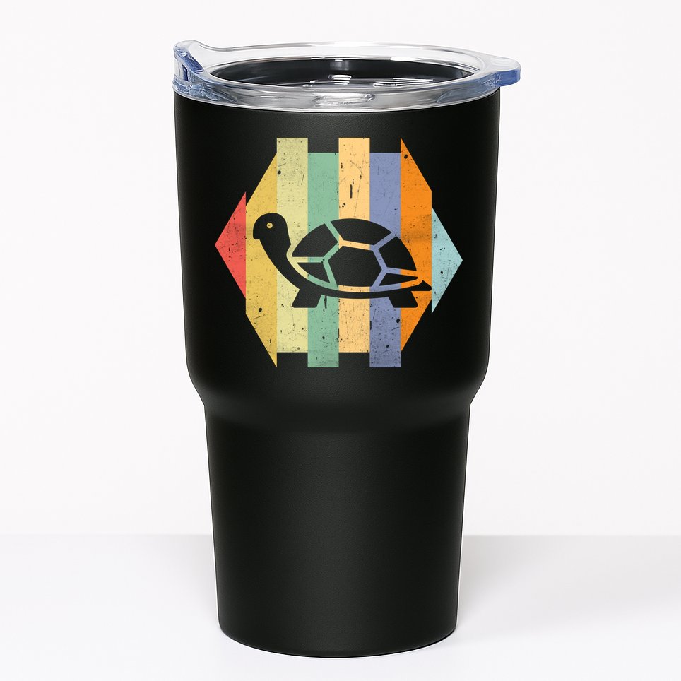 Retro Turtle Silhouette  Tumbler