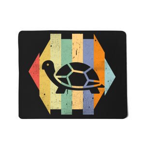 Retro Turtle Silhouette  Mousepad