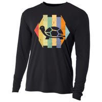 Retro Turtle Silhouette  Cooling Performance Long Sleeve Crew