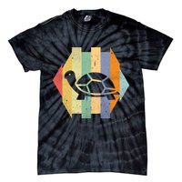 Retro Turtle Silhouette  Tie-Dye T-Shirt