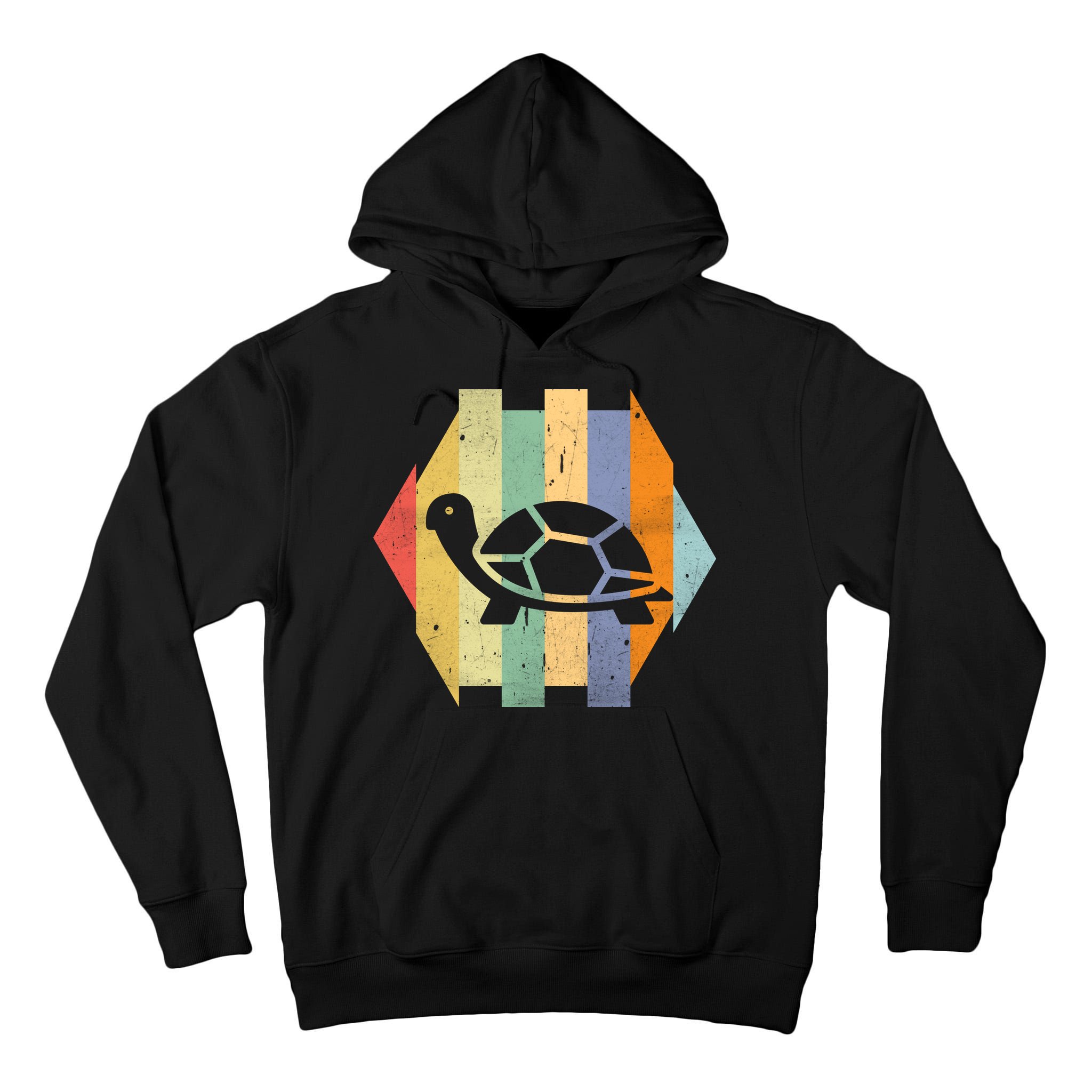 Retro Turtle Silhouette  Tall Hoodie