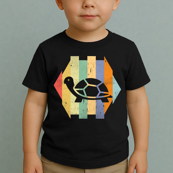 Retro Turtle Silhouette  Toddler T-Shirt