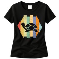 Retro Turtle Silhouette  Womens T-Shirt
