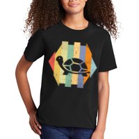 Retro Turtle Silhouette  Kids T-Shirt