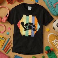Retro Turtle Silhouette  Kids T-Shirt