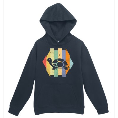 Retro Turtle Silhouette  Urban Pullover Hoodie