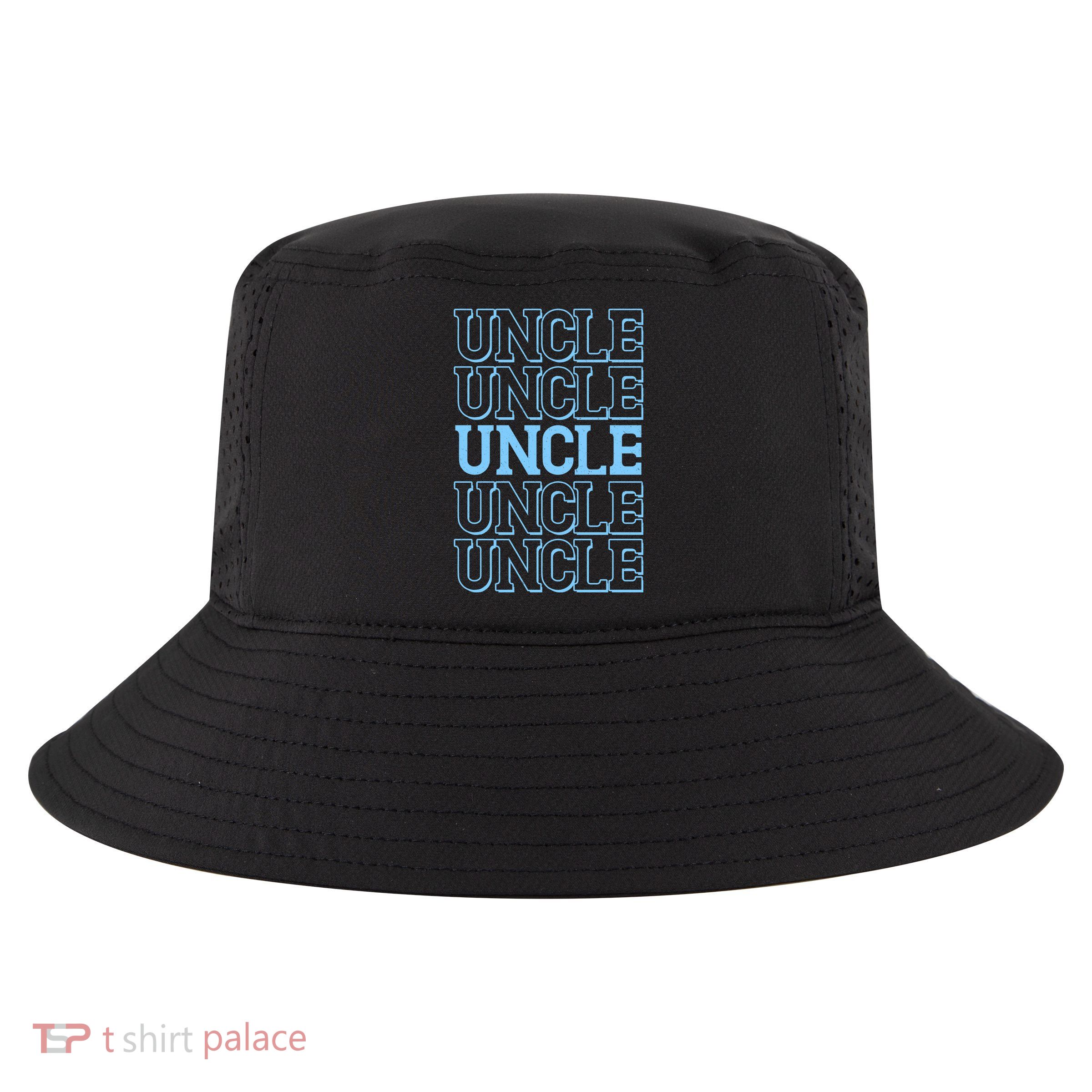 Retro Uncle Pattern Cool Comfort Performance Bucket Hat