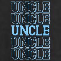 Retro Uncle Pattern Garment-Dyed Fleece Hoodie