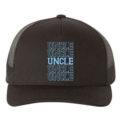 Retro Uncle Pattern Yupoong Adult 5-Panel Trucker Hat