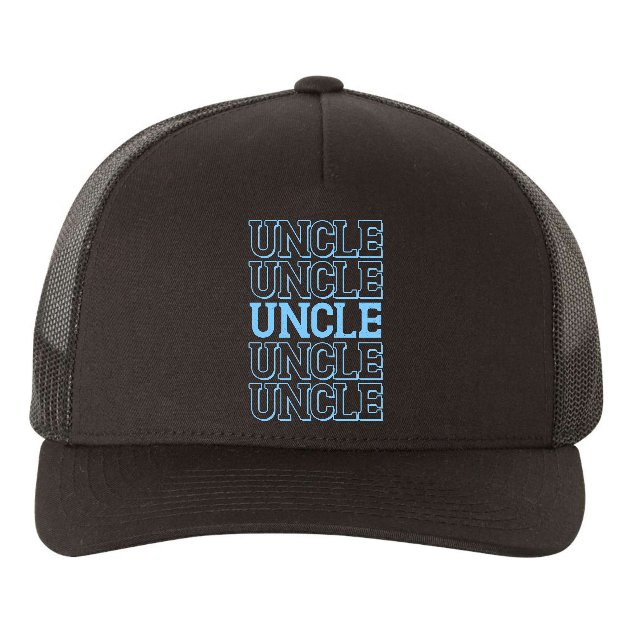 Retro Uncle Pattern Yupoong Adult 5-Panel Trucker Hat