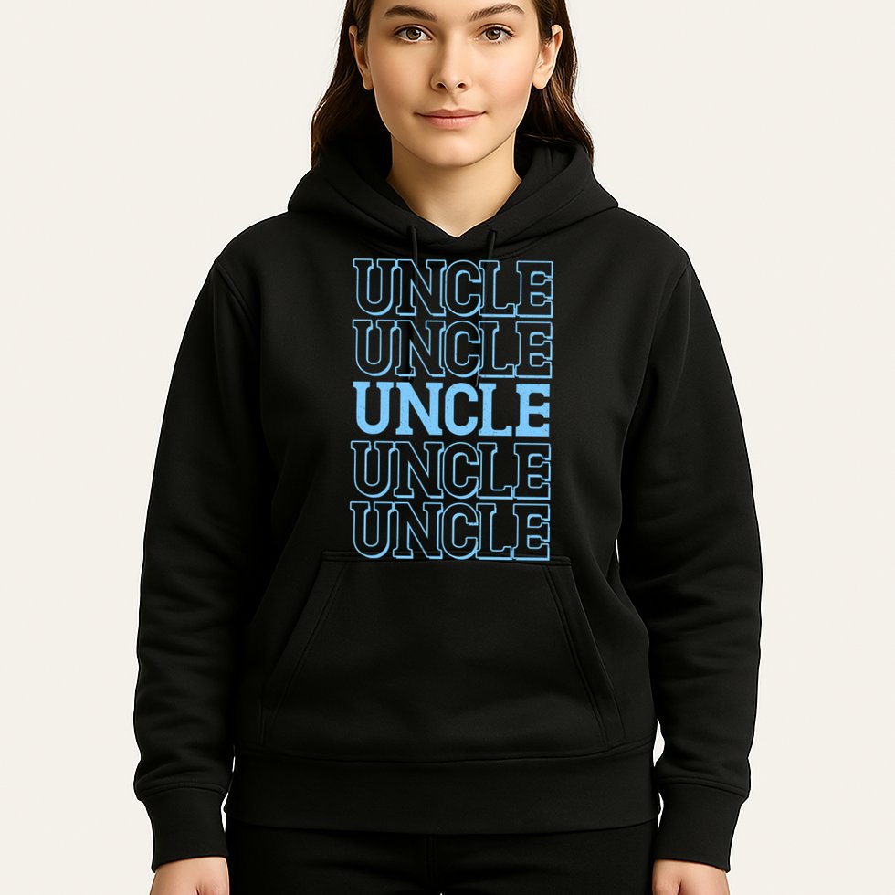 Retro Uncle Pattern Hoodie