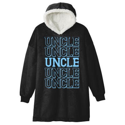 Retro Uncle Pattern Hooded Wearable Blanket