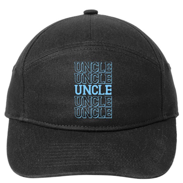 Retro Uncle Pattern 7-Panel Snapback Hat