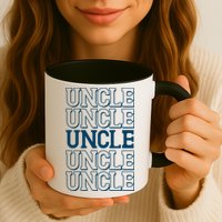 Retro Uncle Pattern Mug