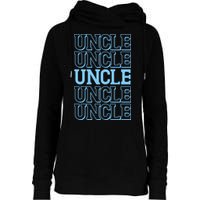 Retro Uncle Pattern Womens Funnel Neck Pullover Hood