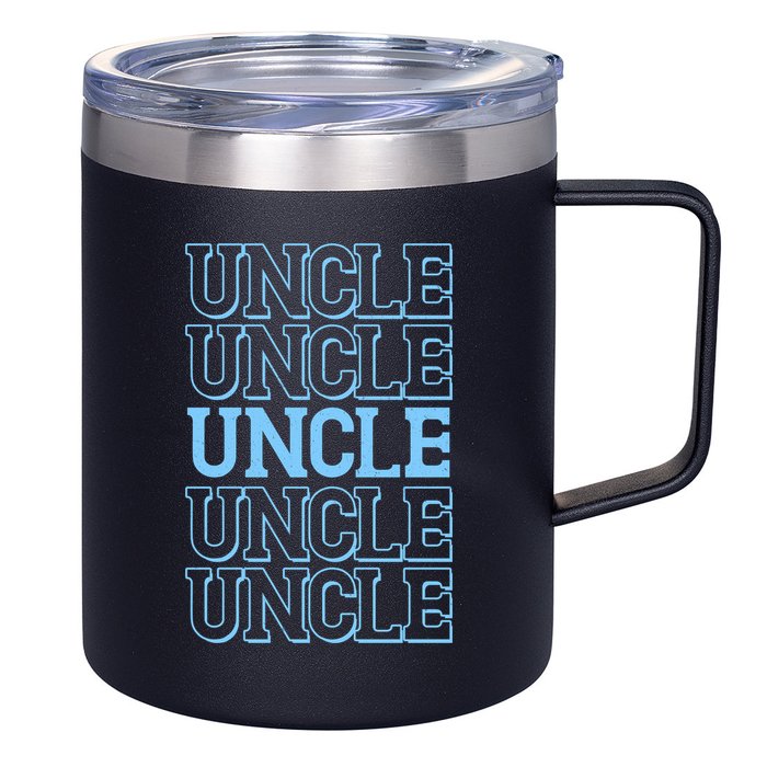 Retro Uncle Pattern 12oz Stainless Steel Coffee Mug