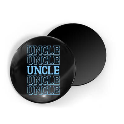 Retro Uncle Pattern Magnet