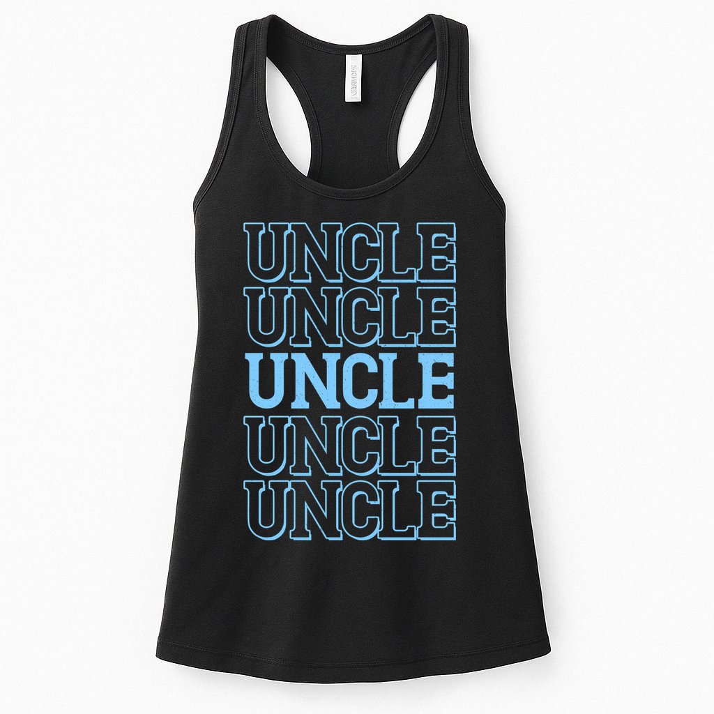 Retro Uncle Pattern Womens Tank Top