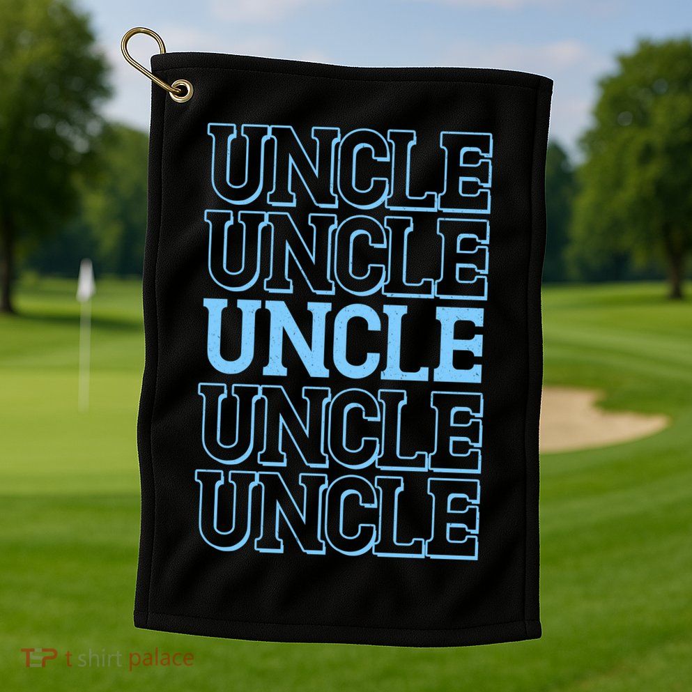 Retro Uncle Pattern Golf Towel
